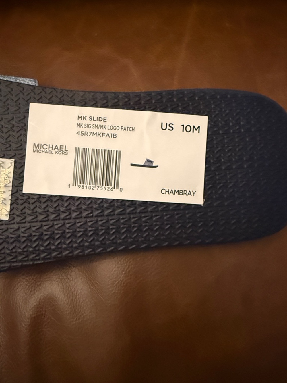 SIZE 10M MICHAEL KORS SLID SIGNATURE SANDALS. Brand New - Picture 5 of 5